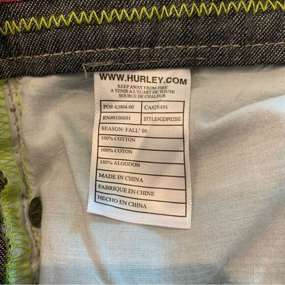 Hurley Low Rise Wide Leg Jeans Grey Size 5 - Picture 13 of 14